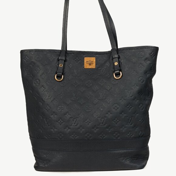 Louis Vuitton Citadine PM Bleu Infini Empreinte Monogram Leather Tote - Picture 1 of 14